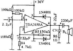 用TDA2030A做成的OTL功放 用TDA2030A做成的OTL功放