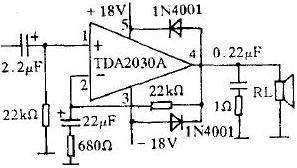 用TDA2030A做成的OCL功放 用TDA2030A做成的OCL功放