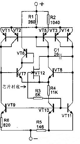 AD590的內(nèi)部電路 AD590的內(nèi)部電路