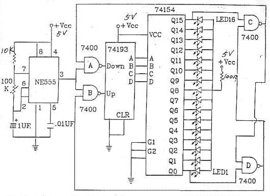 LED跑馬燈電路圖 LED跑馬燈電路圖