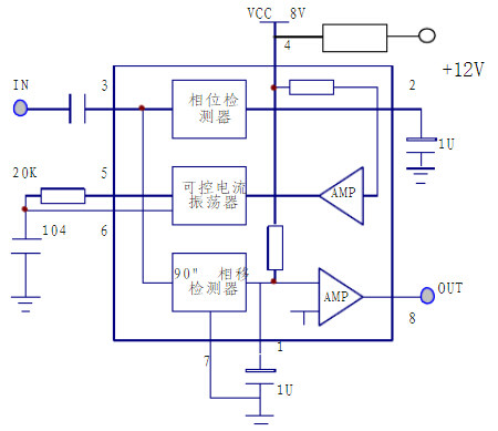 LM567內部結構 LM567內部結構