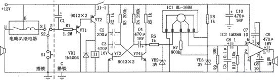 汽車語音喇叭電路圖