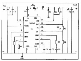CN3705構成的鋰電池充電電路 CN3705構成的鋰電池充電電路