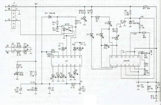 由運放電路組成的儀表盤電路 由運放電路組成的儀表盤電路